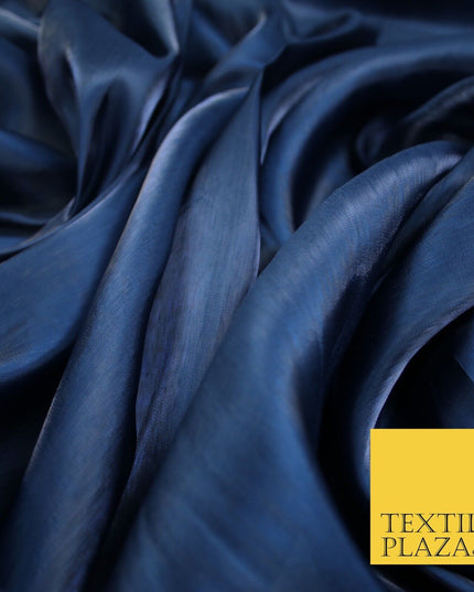 38 COLOURS - Soft Glazed Shimmer Sheer Woven Polyester Satin Organza Feel Fabric