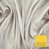 38 COLOURS - Soft Glazed Shimmer Sheer Woven Polyester Satin Organza Feel Fabric