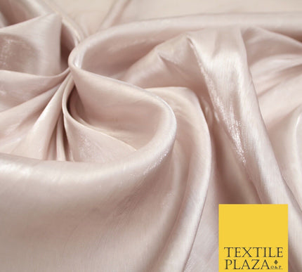 38 COLOURS - Soft Glazed Shimmer Sheer Woven Polyester Satin Organza Feel Fabric