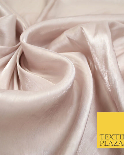 38 COLOURS - Soft Glazed Shimmer Sheer Woven Polyester Satin Organza Feel Fabric