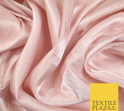 38 COLOURS - Soft Glazed Shimmer Sheer Woven Polyester Satin Organza Feel Fabric