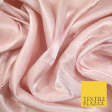 38 COLOURS - Soft Glazed Shimmer Sheer Woven Polyester Satin Organza Feel Fabric