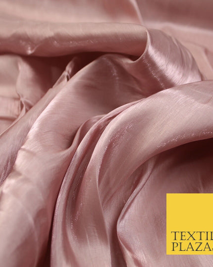 38 COLOURS - Soft Glazed Shimmer Sheer Woven Polyester Satin Organza Feel Fabric