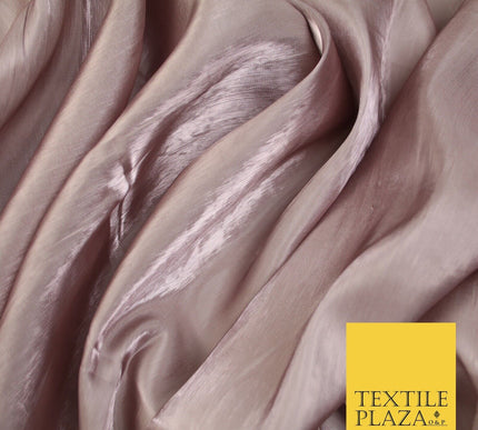 38 COLOURS - Soft Glazed Shimmer Sheer Woven Polyester Satin Organza Feel Fabric