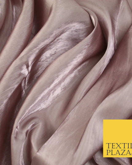 38 COLOURS - Soft Glazed Shimmer Sheer Woven Polyester Satin Organza Feel Fabric