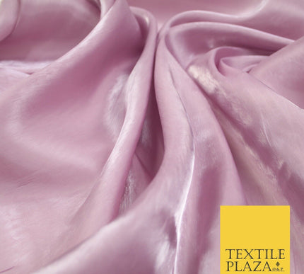 38 COLOURS - Soft Glazed Shimmer Sheer Woven Polyester Satin Organza Feel Fabric