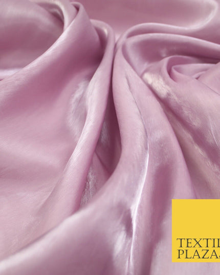 38 COLOURS - Soft Glazed Shimmer Sheer Woven Polyester Satin Organza Feel Fabric