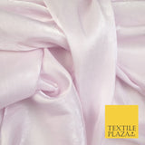 38 COLOURS - Soft Glazed Shimmer Sheer Woven Polyester Satin Organza Feel Fabric