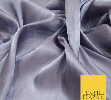 38 COLOURS - Soft Glazed Shimmer Sheer Woven Polyester Satin Organza Feel Fabric