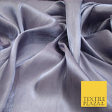 38 COLOURS - Soft Glazed Shimmer Sheer Woven Polyester Satin Organza Feel Fabric