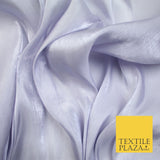 38 COLOURS - Soft Glazed Shimmer Sheer Woven Polyester Satin Organza Feel Fabric