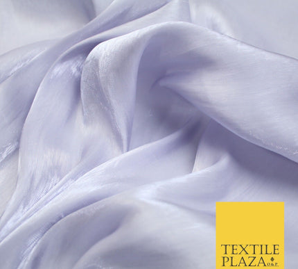 38 COLOURS - Soft Glazed Shimmer Sheer Woven Polyester Satin Organza Feel Fabric