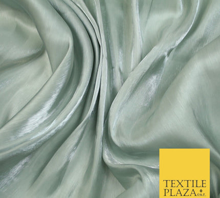 38 COLOURS - Soft Glazed Shimmer Sheer Woven Polyester Satin Organza Feel Fabric