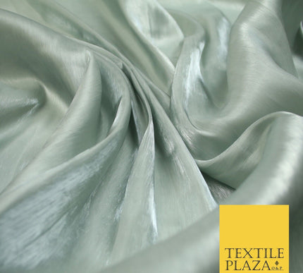 38 COLOURS - Soft Glazed Shimmer Sheer Woven Polyester Satin Organza Feel Fabric