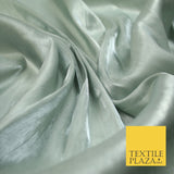 38 COLOURS - Soft Glazed Shimmer Sheer Woven Polyester Satin Organza Feel Fabric