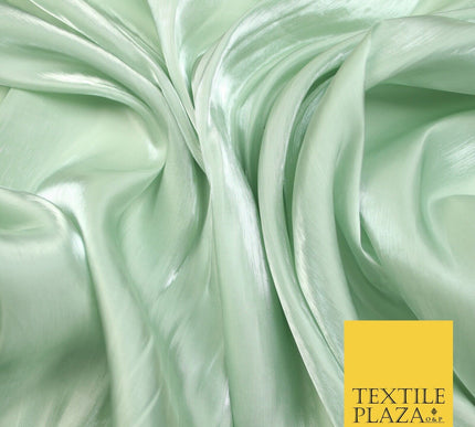38 COLOURS - Soft Glazed Shimmer Sheer Woven Polyester Satin Organza Feel Fabric