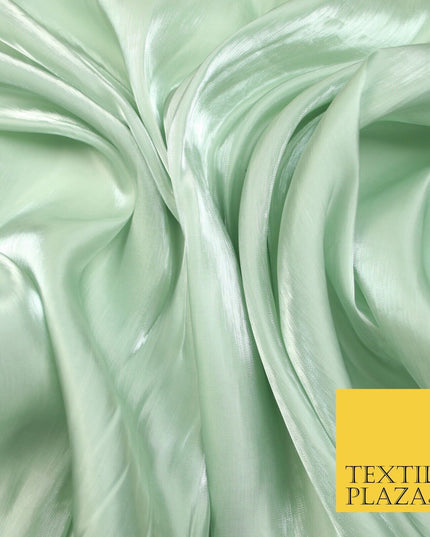 38 COLOURS - Soft Glazed Shimmer Sheer Woven Polyester Satin Organza Feel Fabric