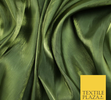 38 COLOURS - Soft Glazed Shimmer Sheer Woven Polyester Satin Organza Feel Fabric