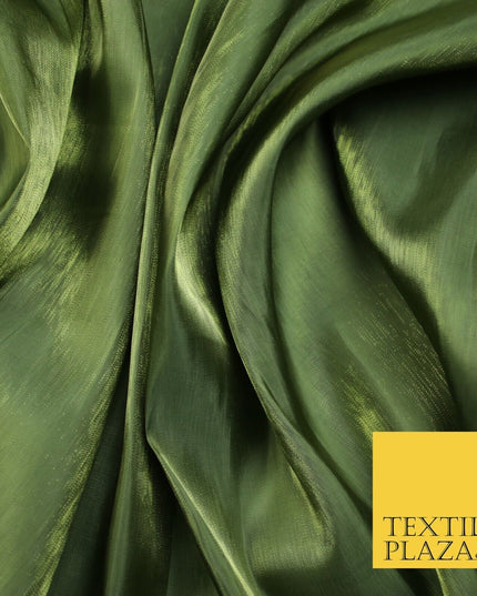38 COLOURS - Soft Glazed Shimmer Sheer Woven Polyester Satin Organza Feel Fabric