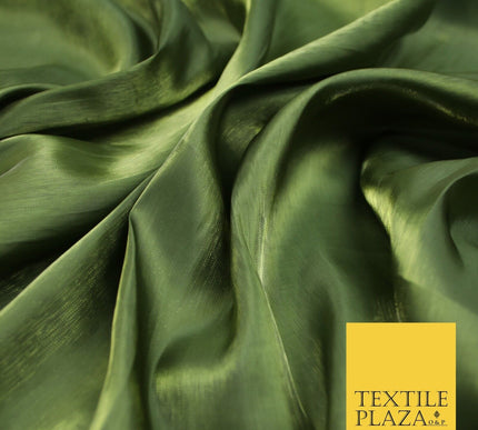 38 COLOURS - Soft Glazed Shimmer Sheer Woven Polyester Satin Organza Feel Fabric