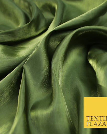 38 COLOURS - Soft Glazed Shimmer Sheer Woven Polyester Satin Organza Feel Fabric