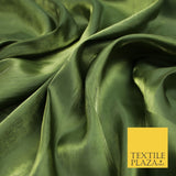 38 COLOURS - Soft Glazed Shimmer Sheer Woven Polyester Satin Organza Feel Fabric