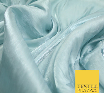 38 COLOURS - Soft Glazed Shimmer Sheer Woven Polyester Satin Organza Feel Fabric