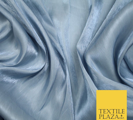 38 COLOURS - Soft Glazed Shimmer Sheer Woven Polyester Satin Organza Feel Fabric