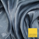 38 COLOURS - Soft Glazed Shimmer Sheer Woven Polyester Satin Organza Feel Fabric