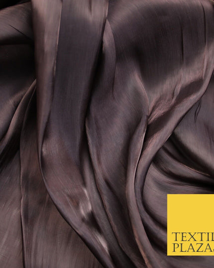 38 COLOURS - Soft Glazed Shimmer Sheer Woven Polyester Satin Organza Feel Fabric