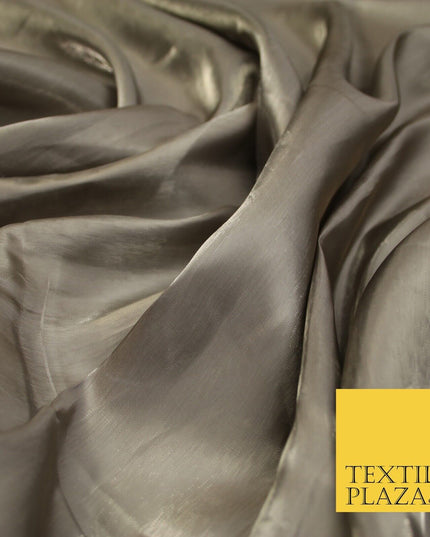 38 COLOURS - Soft Glazed Shimmer Sheer Woven Polyester Satin Organza Feel Fabric