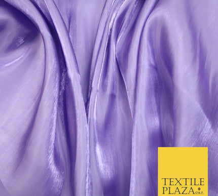 38 COLOURS - Soft Glazed Shimmer Sheer Woven Polyester Satin Organza Feel Fabric