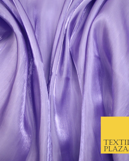 38 COLOURS - Soft Glazed Shimmer Sheer Woven Polyester Satin Organza Feel Fabric