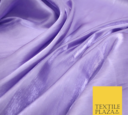 38 COLOURS - Soft Glazed Shimmer Sheer Woven Polyester Satin Organza Feel Fabric