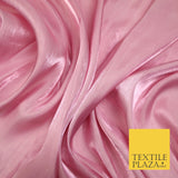 38 COLOURS - Soft Glazed Shimmer Sheer Woven Polyester Satin Organza Feel Fabric
