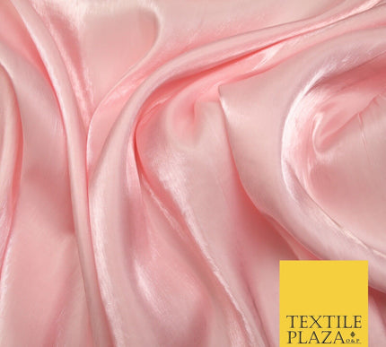 38 COLOURS - Soft Glazed Shimmer Sheer Woven Polyester Satin Organza Feel Fabric