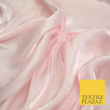 38 COLOURS - Soft Glazed Shimmer Sheer Woven Polyester Satin Organza Feel Fabric