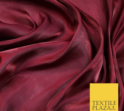 38 COLOURS - Soft Glazed Shimmer Sheer Woven Polyester Satin Organza Feel Fabric