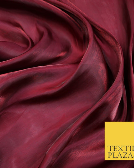 38 COLOURS - Soft Glazed Shimmer Sheer Woven Polyester Satin Organza Feel Fabric