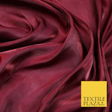 38 COLOURS - Soft Glazed Shimmer Sheer Woven Polyester Satin Organza Feel Fabric