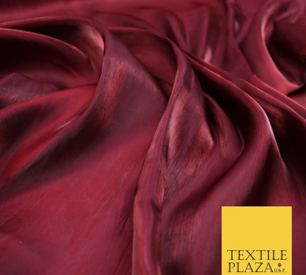 38 COLOURS - Soft Glazed Shimmer Sheer Woven Polyester Satin Organza Feel Fabric