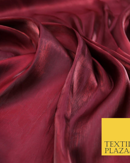 38 COLOURS - Soft Glazed Shimmer Sheer Woven Polyester Satin Organza Feel Fabric