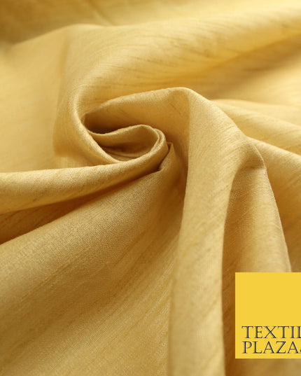 OVER 60 COLOURS Plain Dyed Faux Dupion Raw Silk Polyester Dress Fabric Material