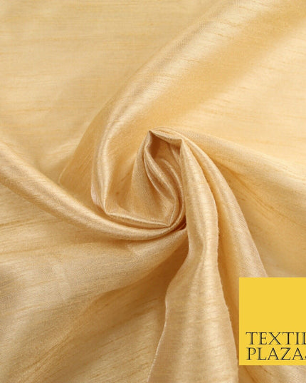 OVER 60 COLOURS Plain Dyed Faux Dupion Raw Silk Polyester Dress Fabric Material