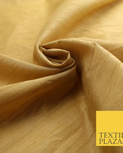 OVER 60 COLOURS Plain Dyed Faux Dupion Raw Silk Polyester Dress Fabric Material