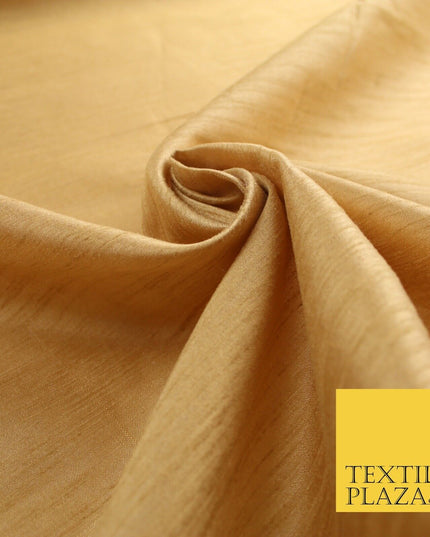 OVER 60 COLOURS Plain Dyed Faux Dupion Raw Silk Polyester Dress Fabric Material