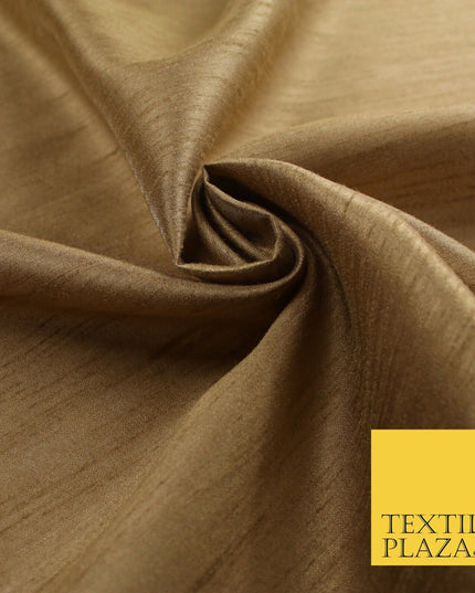 OVER 60 COLOURS Plain Dyed Faux Dupion Raw Silk Polyester Dress Fabric Material