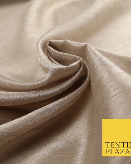 OVER 60 COLOURS Plain Dyed Faux Dupion Raw Silk Polyester Dress Fabric Material