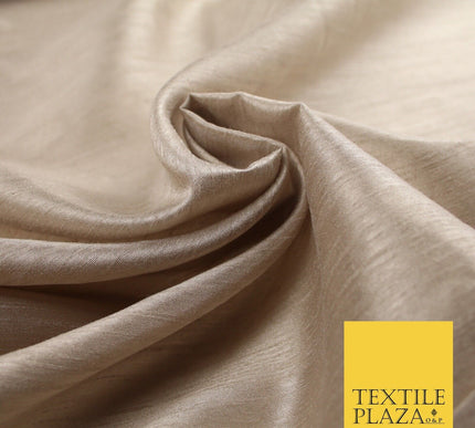 OVER 60 COLOURS Plain Dyed Faux Dupion Raw Silk Polyester Dress Fabric Material