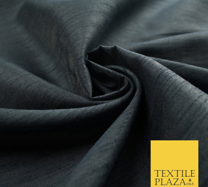 OVER 60 COLOURS Plain Dyed Faux Dupion Raw Silk Polyester Dress Fabric Material
